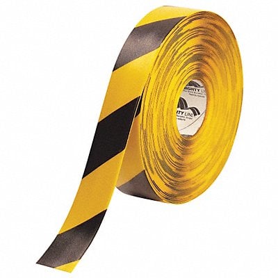 K3721 Floor Tape Black/Yellow 2 inx100 ft Roll MPN:2RYCHV