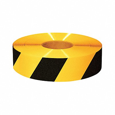 Floor Tape Black/Yellow 3 inx100 ft Roll MPN:3RYCHV