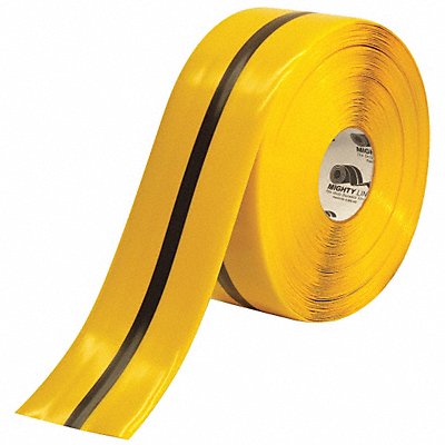 Floor Tape Black/Yellow 4 inx100 ft Roll MPN:4RYBLKCTR