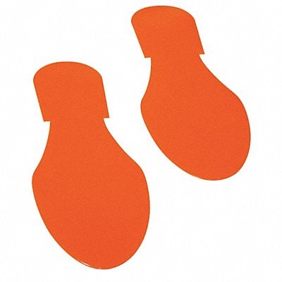 K3735 Floor Tape Orange 3.5x9.5in Foot PK50 MPN:OFTPRT