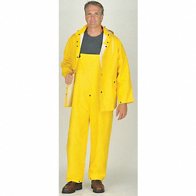 Rain Suit w/Jacket/Bib Unrated Yellow XL MPN:35100-XL