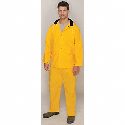 Rain Suit Jacket/Bib Unrated Yellow 2XL MPN:35100-XXL