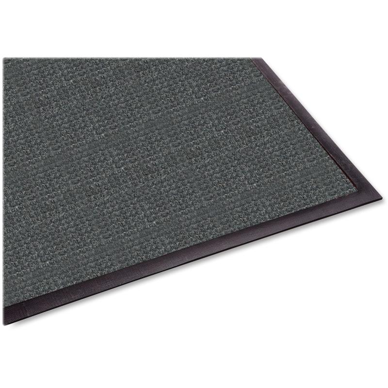 Guardian Floor Protection WaterGuard Wiper Scraper Indoor Mat - Indoor, Outdoor, Floor, Entryway, Breakroom, Kitchen - 60in Length x 36in Width - Rectangle - Fiber, Polypropylene - Charcoal MPN:WG030504