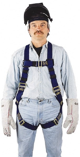 Fall Protection Harnesses: 400 Lb, Welder Style, Size Universal, Nomex MPN:650K/UBL