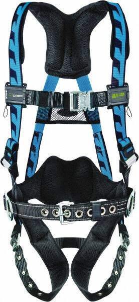 Fall Protection Harnesses: 400 Lb, AirCore Construction Style, Size Universal, Polyester MPN:AC-TB-BDP/UBL