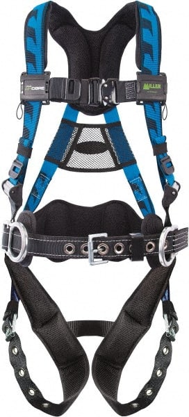 Fall Protection Harnesses: 400 Lb, AirCore Construction Style, Size Universal, Polyester MPN:ACA-TB-BDP/UBL