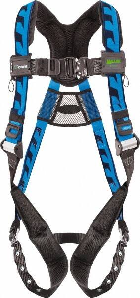 Fall Protection Harnesses: 400 Lb, AirCore Single D-ring Style, Size Universal, Polyester MPN:ACA-TB/UBL