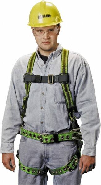 Fall Protection Harnesses: 400 Lb, Back and Side D-Rings Style, Size Universal MPN:E650-77/UGN