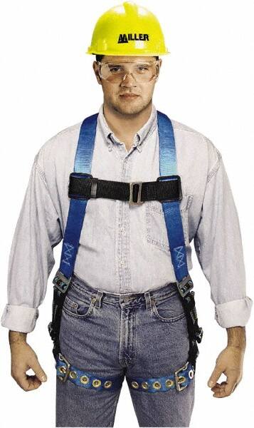 Fall Protection Harnesses: 400 Lb, Single D-Ring Style, Size Universal MPN:P950DQC/UBL