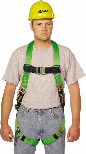 Fall Protection Harnesses: 400 Lb, Single D-Ring Style, Size Small & Medium MPN:P950QC/S/MGN