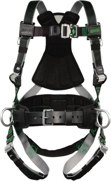 Fall Protection Harnesses: 400 Lb, Single D-Ring Style, Size Small & Medium MPN:RDT-QC/S/MBK