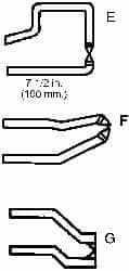 127mm Tong Length, FH Spot Welder Tong MPN:040209