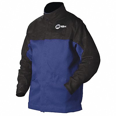 Combo Weld Jkt Royal/Blk Ctn/Leather M MPN:231081