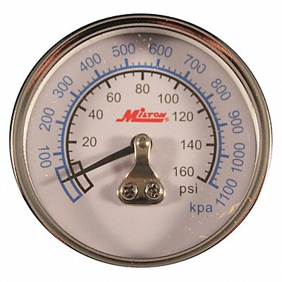 Mini Hi Pressure Gage 1/4 NPT 0-160PSI MPN:1191