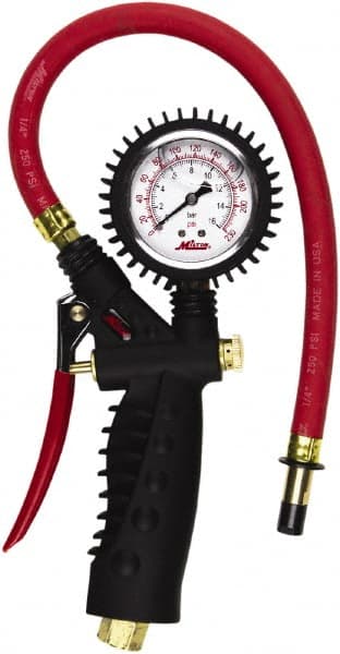 0 to 230 psi Dial Straight Tire Pressure Gauge MPN:S-574A