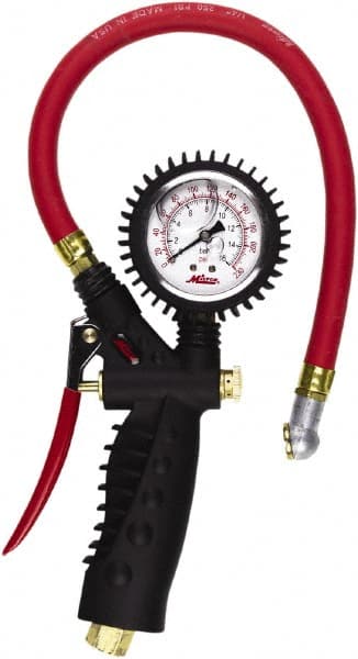 0 to 230 psi Dial Ball Foot Tire Pressure Gauge MPN:S-575A