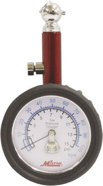 0 to 15 psi Dial Ball Tire Pressure Gauge MPN:S-931