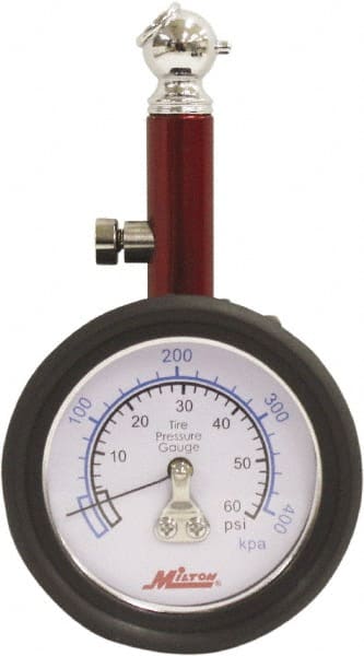 0 to 60 psi Dial Ball Tire Pressure Gauge MPN:S-932