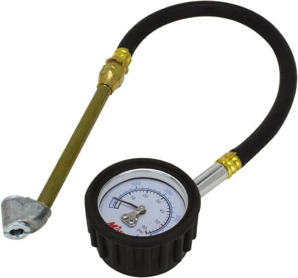 0 to 60 psi Dial Dual Head Tire Pressure Gauge MPN:S-935