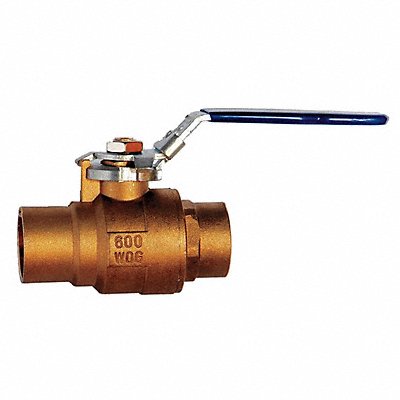 Brass Ball Valve Inline Sweat 1 in MPN:1