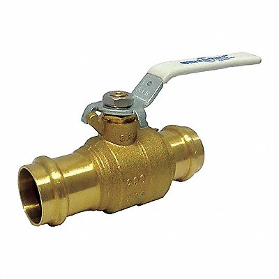 Ball Valve Brass 2-Piece 1in 200 psi MPN:UPBA-480B - 100