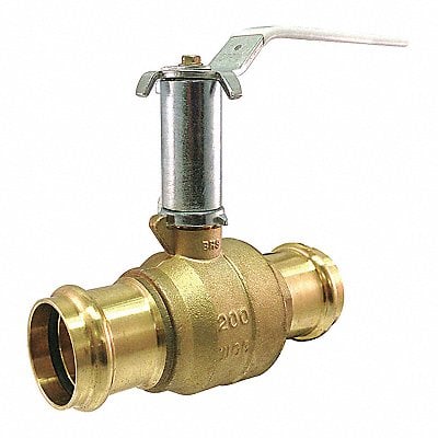 Ball Valve Brass 2-Piece 1in 200 psi MPN:UPBA-481B - 100