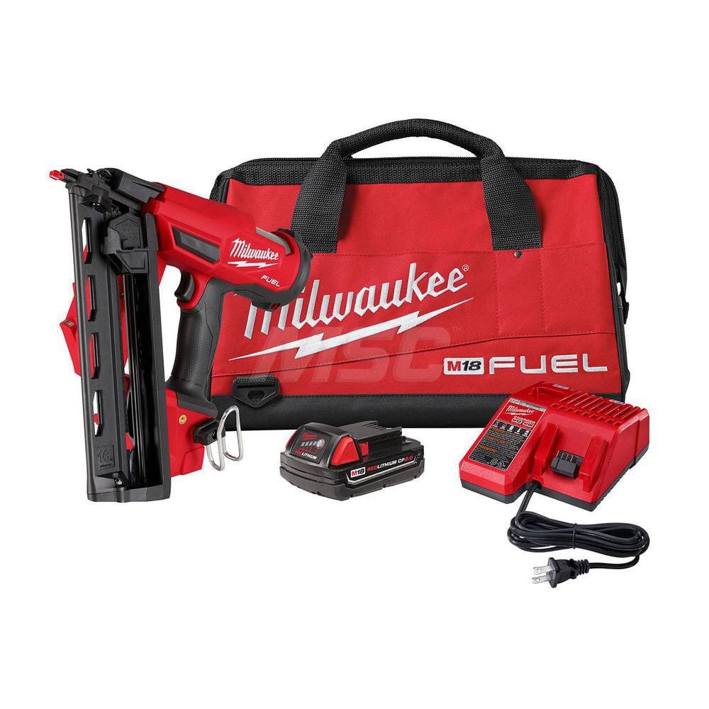 Cordless Finish Nailer: 18V, 2-1/2