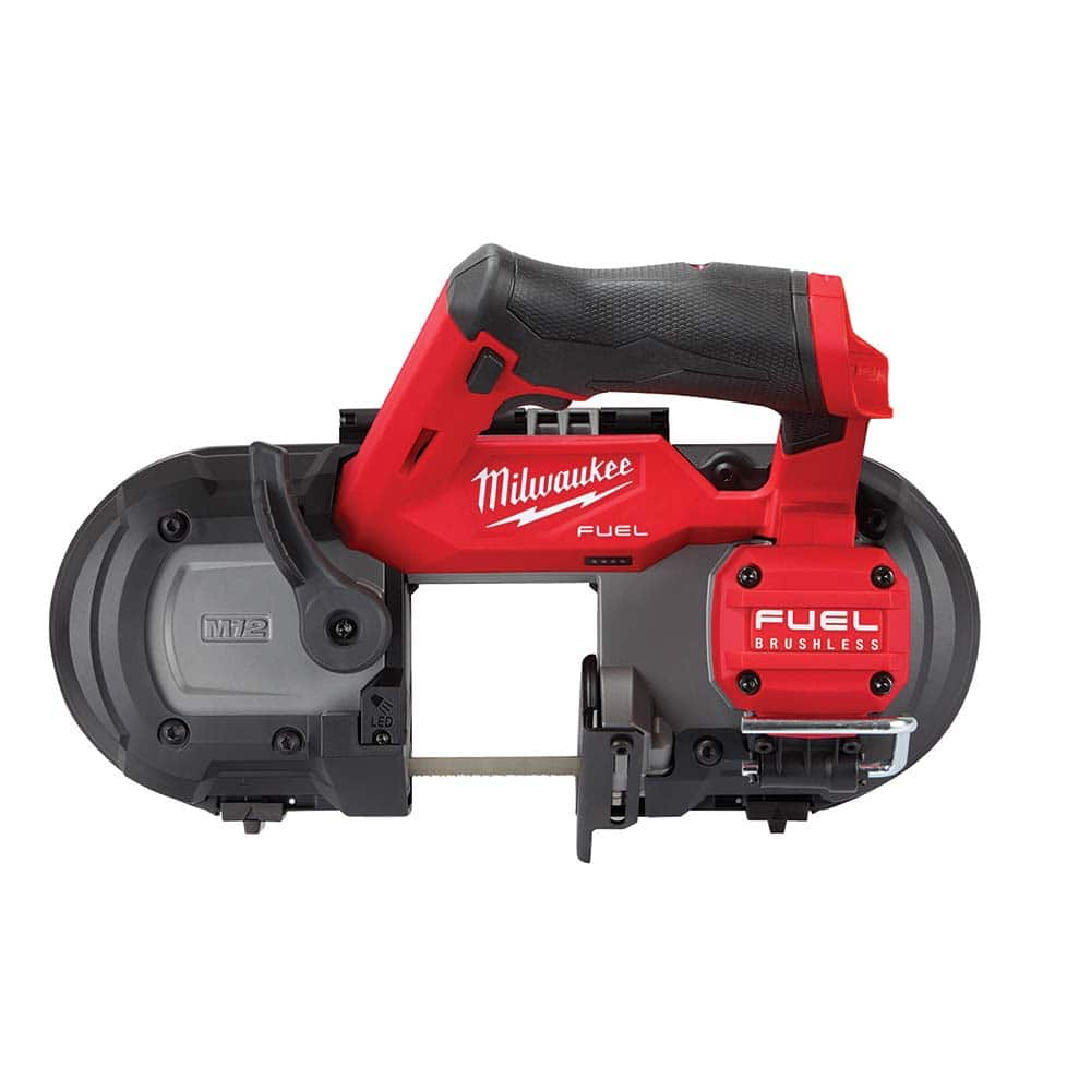 Cordless Portable Bandsaw: 12V, Round: 2-1/2