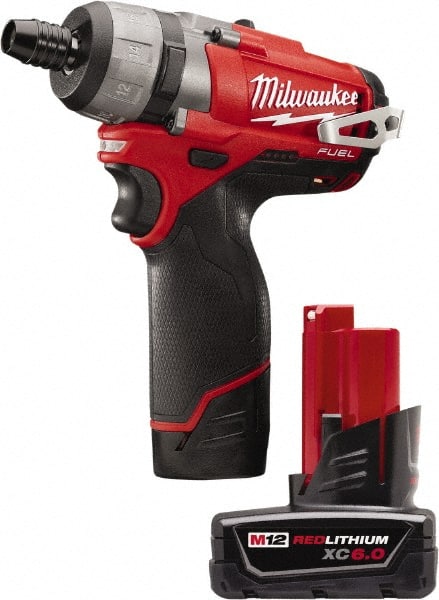 Cordless Screwdriver: 12V, 1/4