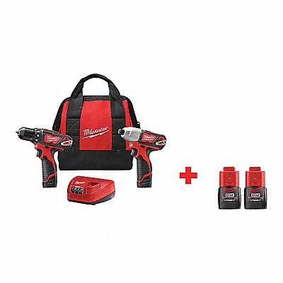 Cordless Combination Kit 2 Tools 12V DC MPN:2494-22  48-11-2411