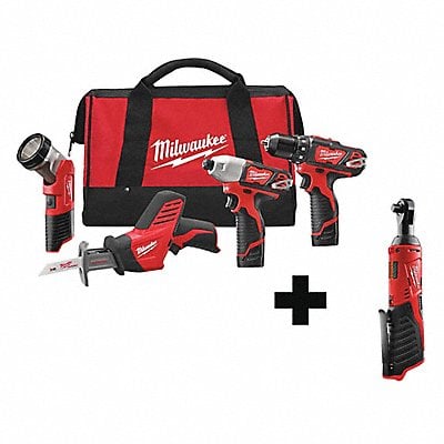 Cordless Combination Kit 12V (4) Tools MPN:2498-24  2457-20