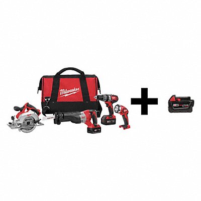 Cordless Combo Kit 18.0 V 4 Tools 3 Batt MPN:2694-24 / 48-11-1840