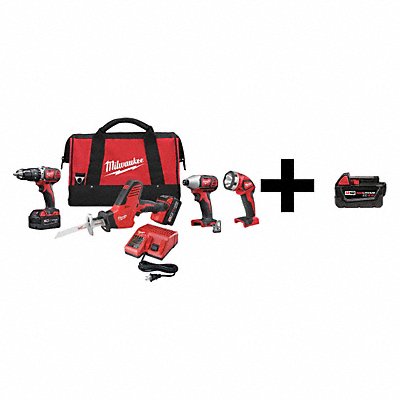 Cordless Combo Kit 18.0 V 4 Tools 3 Batt MPN:2695-24 / 48-11-1840