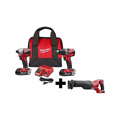 M18 BL 2-Tool Combo Kit M18 Recip Saw MPN:2892-22CT  2621-20