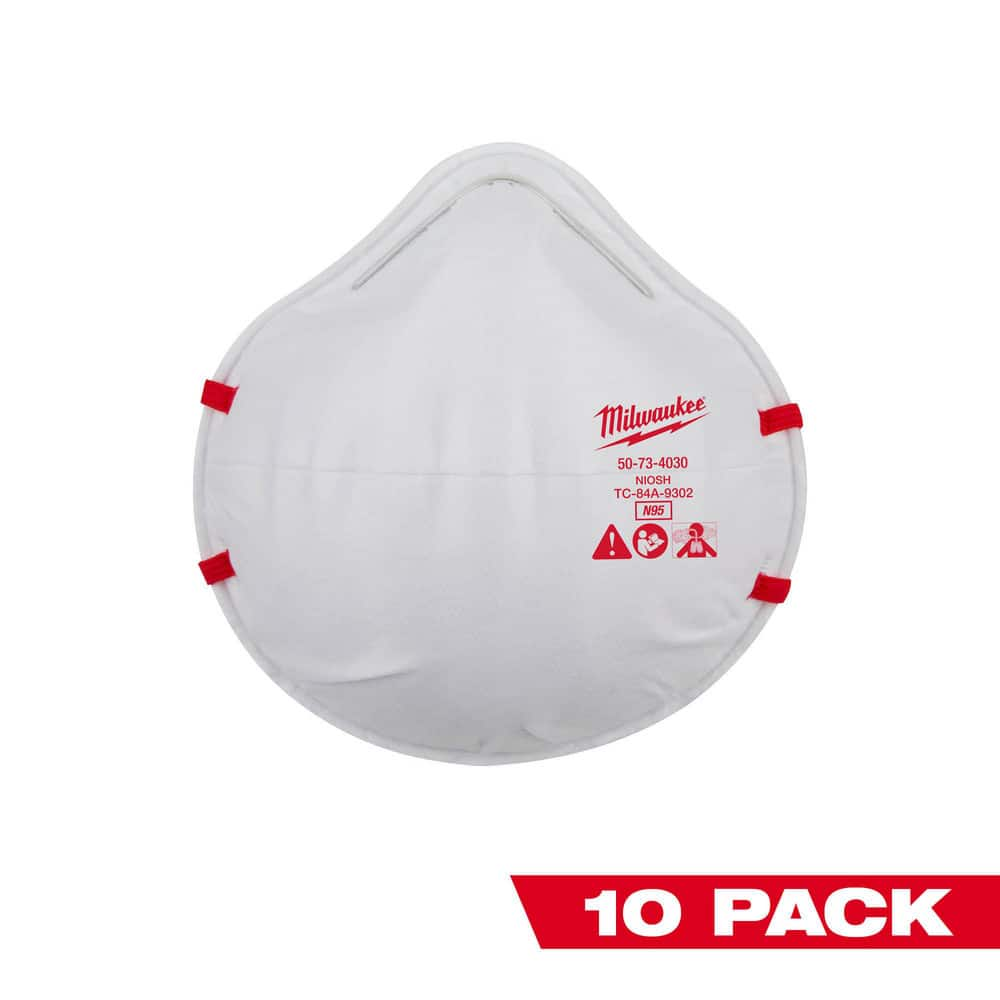 Disposable N95 Respirator: Contains Nose Clip, White, Size Adult MPN:48-73-4031