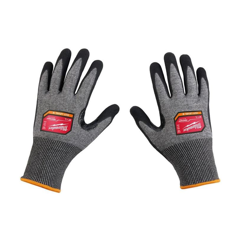 Puncture-Resistant Gloves:  Size  Large,  ANSI Cut  A8,  ANSI Puncture  0,  Nitrile & Polyurethane,  High Performance Polyethylene MPN:48-73-7022