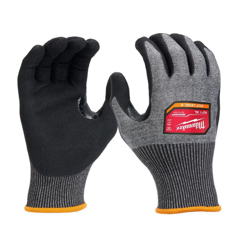 Puncture-Resistant Gloves:  Size  X-Large,  ANSI Cut  A8,  ANSI Puncture  0,  Nitrile & Polyurethane,  High Performance Polyethylene MPN:48-73-7023