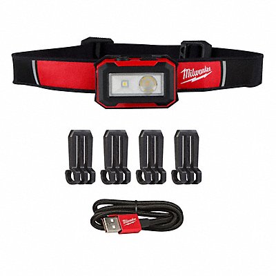 Headlamp Plastic Black Red 450lm MPN:2012R