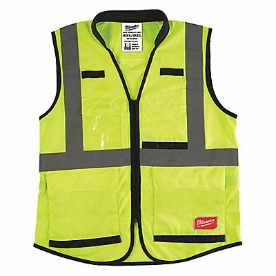 Safety Vest High Visibility Yellow MPN:48-73-5084