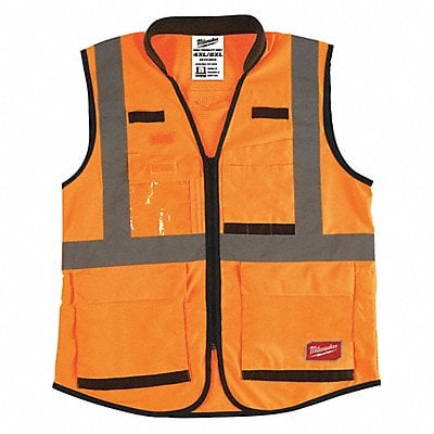 Safety Vest High Visibility Orange MPN:48-73-5094