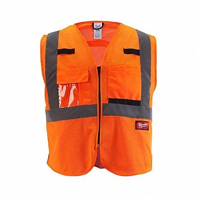 Safety Vest Polyester Orange L/XL MPN:48-73-5116