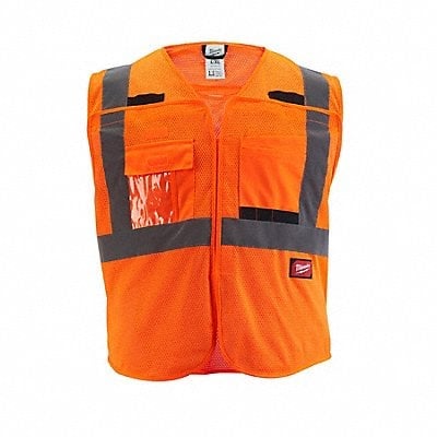 Safety Vest Polyester Orange L/XL MPN:48-73-5126