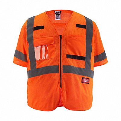Safety Vest Polyester Orange L/XL MPN:48-73-5136