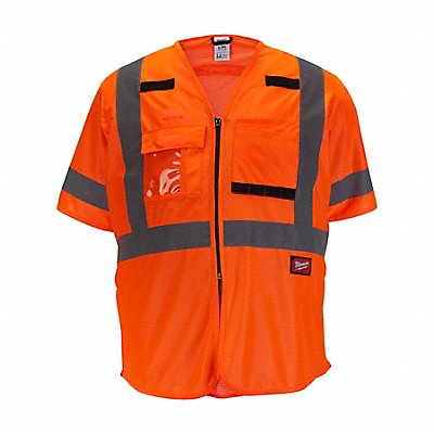 Safety Vest Polyester Orange L/XL MPN:48-73-5146