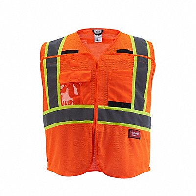 Safety Vest Polyester Orange L/XL MPN:48-73-5176