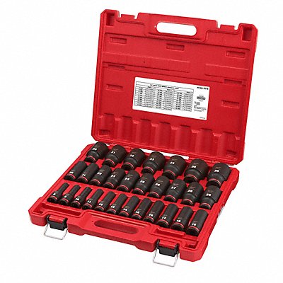 Impact Socket Set Steel 6-Point 1/2 MPN:49-66-7015