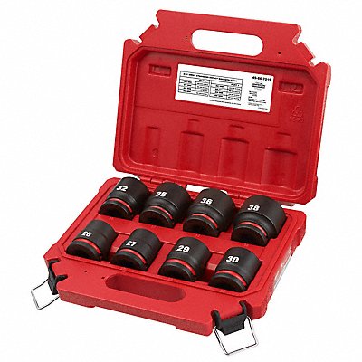 Impact Socket Set Steel 6-Point 3/4 MPN:49-66-7019