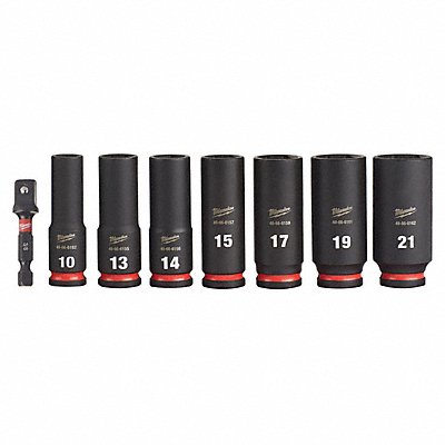 Impact Socket Set Steel 6-Point 3/8 MPN:49-66-7021