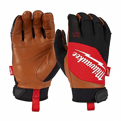 Work Gloves Black/Brown/Red 7 1/4 L MPN:48-73-0020