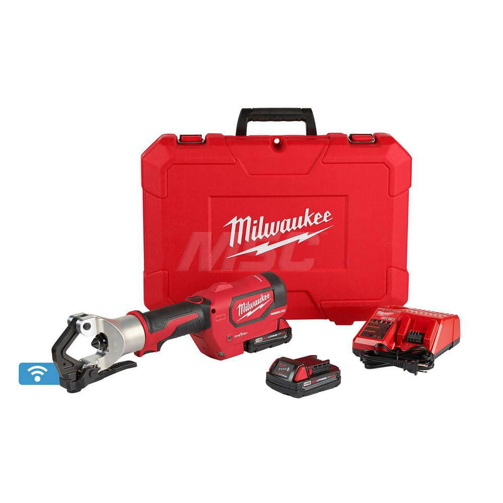 Power Crimper: 2 Lithium-ion Battery Included, 18Ah, Straight Handle, 18V MPN:2877-22